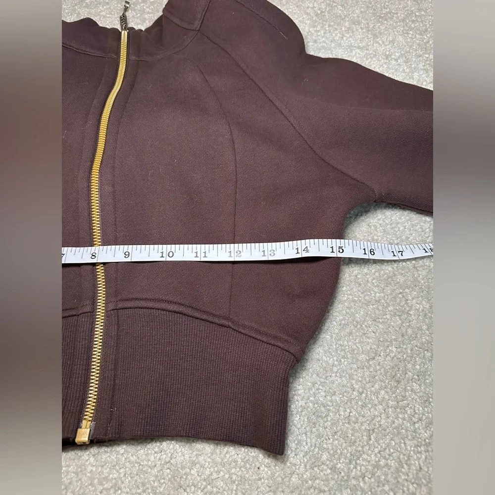 lululemon athletica Brown Full-Zip Hooded Sweatshirt - Picture 5 of 6